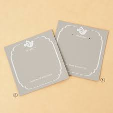 アクセサリー 台紙 デザイン