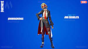 How to GET SKIN JONI ESCARLATA (THE RED) This is All the Cosmetics of Club  Fortnite December - YouTube