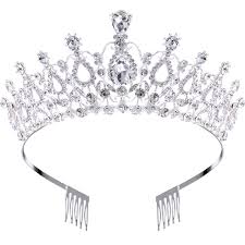 Draw a curved line at the bottom of the crown, and another between the points. Buy Hicarer Wedding Bridal Crown Rhinestone Crystal Decoration Headband Prom Queen Crown With Comb Silver Online At Low Prices In India Amazon In