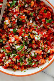 It is traditionally made from chopped tomato, onion, and serrano peppers (jalapeños or habaneros may be used as alternatives), with salt, lime juice, and cilantro. Classic Pico De Gallo Recipe Cookie And Kate