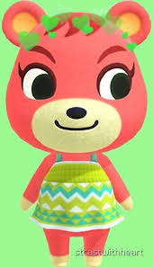 Cheri Animal Crossing W Green Hearts By Stcastwithheart Redbubble Animal Crossing Animal Crossing Characters Animal Crossing Villagers