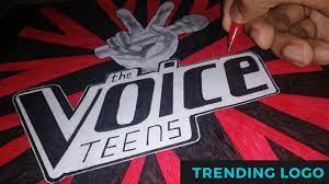 The Voice Teens How To Draw The Voice Teens Logo Trending Logo Gel Pens Learn To Draw Logos