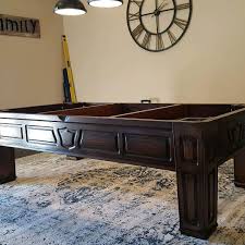 The Beginnings Of A Pro 8 Foot Charles A Porter Renaissance Pool Table Assembly In Rancho Cucamonga The Table Was Completely Restored B