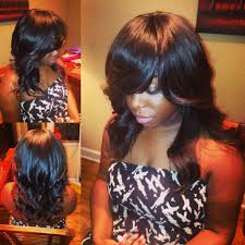 Full Sew In No Leave Out No Closure With Loose Curls Hairdesignbytaya Sew In Hairstyles Short Sew In Hairstyles Natural Hair Sew In