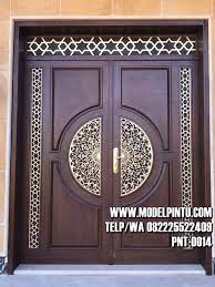 Model Pintu Rumah Mewah Kayu Jati Tpk Model Pintu Minimalis Rumah Kamar Utama Kupu Tarung Terbaru Dari Kayu
