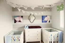 White and tan are a standard color that might seem a little bland for a nursery, but it depends on how you use the colors. 5 Tips For Gender Neutral Twin Nurseries Twingo