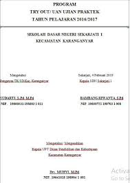 Contoh program kerja ujian praktek smp bensubskingro. Program Kerja Ujian Nasional Un Dan Ujian Sekolah Us Sdn Sekarjati 1 Kecamatan Karanganyar Mariyadi Com