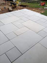 Sawn Kandla Grey Indian Sandstone Infinite Paving Uk Garden Tiles Paving Ideas Pathway Landscaping