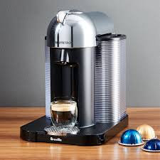 Find great deals on ebay for coffee expresso machine. Nespresso By Breville Vertuoline Chrome Coffee Espresso Maker Reviews Crate And Barrel