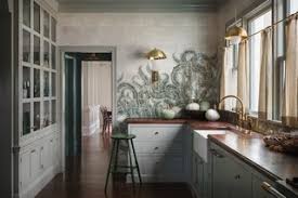 The olive green backsplash tiles are by pewabic pottery, the kitchen range and hood are by thermador and the pendant lights are by niche. Best 60 Modern Kitchen Porcelain Tile Backsplashes Design Photos And Dwell