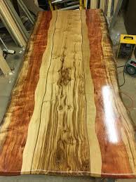 Bubinga Oak American Walnut Inlay Dining Table Dining Table Bubinga Wooden Dining Tables