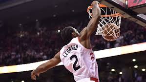 Late in the fourth quarter, with the celtics ahead by six, leonard had a monster dunk on celtics big. Leonard Dunk
