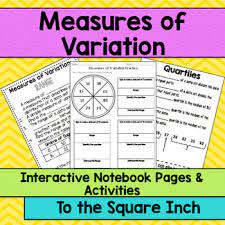 Range Quartiles Measures Of Variation Interactive Notebook Interactive Notebooks Math Interactive Notebook Math Interactive