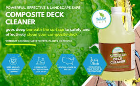 How to clean a composite deck. Amazon Com Wash Safe Industries Ws Sc He Spray And Clean Composite Deck Cleaner Hose End Bottle 32 Oz Spray Jug Clear Industrial Scientific