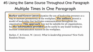 Separate the citations with semicolons. In Text Citations Mistake 5 Citing The Same Source Multiple Times In One Paragraph Youtube