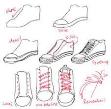 Draw a shapely foot and mark the ankle bone with an s curve. How To Draw Front Facing Shoes Google Search Sneakers Drawing Shoes Drawing Drawing Tutorial