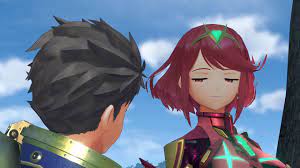 Pyra Tells Rex to Touch Her Chest | Xenoblade Chronicles 2 - YouTube