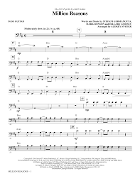 December 4th, 2016 | 0 comments. Lady Gaga Million Reasons Arr Audrey Snyder Bass Sheet Music Download Pdf Score 377321