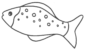 Peixe No Rio Desenhos Para Colorir