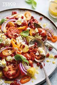 Speed Up The Arrival Of Summer With A Mediterranean Style Salad Full Of Vibrant Colour No Cooking Is Req Tesco Real Food Veggie Recipes Healthy Easter Recipes