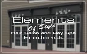 Before your appointment begins please proceed to the bathroom to wash your hands or use hand sanitizers displayed throughout the salon. Frederick Elements Of Style Salon