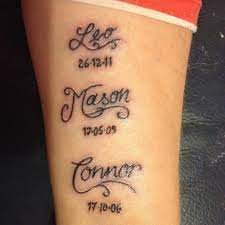 Tattoos Artoderm A Tattoo Just For You Name Tattoos For Moms Tattoos With Kids Names Baby Name Tattoos
