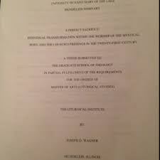 The Title Page Of My Thesis Theology Thesis Graduate School