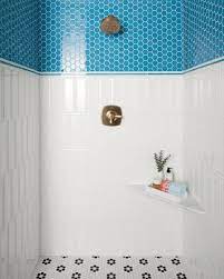 Something Bright Blue Shiny And New Bathroom Wall Tile Design Bathroom Decor Colors Bathroom Tile Designs
