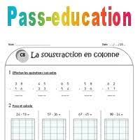 Fiche de préparation (séquence) pour le niveau de ce1. Soustraction En Colonne Sans Retenue Ce1 Exercices A Imprimer