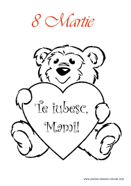Mesaje de 8 martie 2019. Planse De Colorat Cu Flori De 8 Martie Gratuit Pentru A Imprima