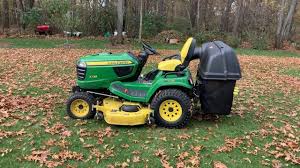 From gardening to snow removal to small construction projects, there's always work to be done. John Deere X739 Garden Tractor Bagger Make Fall Leaf Clean Up Easy Material Collection System Mcs Youtube