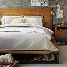 Copenhagen Bed West Elm Modern Bedroom Furniture Reclaimed Wood Beds Modern Upholstered Beds