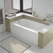 Bootz Industries Kona 54 In Right Drain Rectangular Alcove Soaking Bathtub In White 011 3302 00 The Home Depot Soaking Bathtubs Bathroom Remodel Shower Industrial Style Bathroom