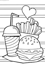Desenho Para Colorir Lanche Fofo Desenhos Para Colorir Colorir Desenho