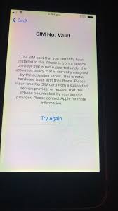 * the unaccepted simcard cannot ask for a pin code at the start. Iphone Unlocked But Sim Won T Register Apple Community