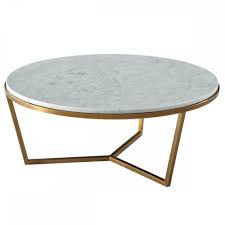 A small yet stylish silver coffee table made from 100% aluminum. Theodore Alexander Tas51035 C096 Small Round Coffee Table Fisher In Marble Brass Ideas4lighting