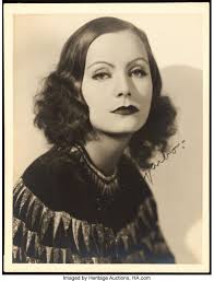 Greta Garbo by Ruth Harriet Louise (MGM, Late 1920s). Autographed