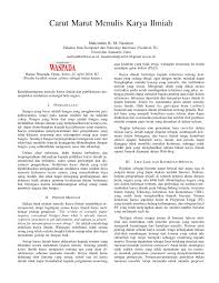 View opini ilmiah gia.docx from management ekma4116 at terbuka university. Pdf Carut Marut Menulis Karya Ilmiah