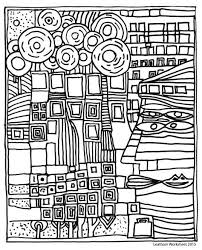 Friedensreich hundertwasser war ein künstler. 17 Hundertwasser Ausmalbilder Ideen Hundertwasser Bilder Ausmalen