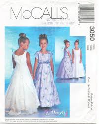 Mccalls 3050 Girls Special Occasion Dresses Sewing Pattern Pageant Flower Girl Flower Girl Dress Pattern Girls Formal Dresses Girl Dress Patterns