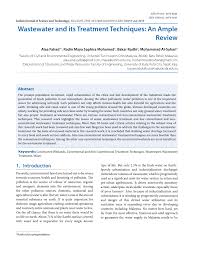 The sludge is channeled into the perai river together with backwash it is the highest water consumption state in malaysia, about 39.7% higher than the national average. Pdf Wastewater And Its Treatment Techniques An Ample Review