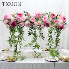 Check spelling or type a new query. High End Wedding Decoration Flower Row 1m T Taiwan Road Lead Floral Wedding Stage Decorations Props Simulation Rose Silk Flowers Artificial Dried Flowers Aliexpress