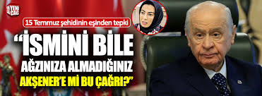 Nihal Olcok Tan Bahceli Ye Tepki
