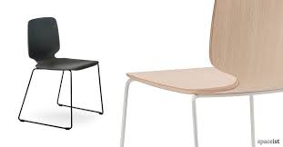 Shop 212concept for corona sled base dining chair by sohoconcept with upholstered seat options and plywood shell finish option in modern minimalist design for home and restaurant. Babila Plywood Chair Sled Leg