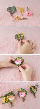 Diy Spring Boutonniere Step By Step Instructions To Make Your Own Spring Bouts Diy Boutonniere Wedding Flowers Diy Wedding