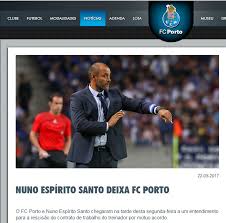 Fenerbahçe'de yeni sezon öncesinde ali koç'un bugün yeni teknik direktörün ismini açıklayacağını nuno espirito santo hangi takımlarda görev aldı? Apos Vice No Portugues Porto Confirma A Demissao Do Treinador Nuno Espirito Santo Futebol Portugues Ge