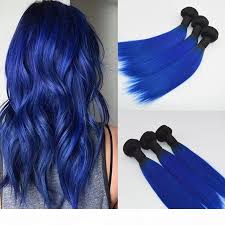 100% unprocessed top quality brazliman virgin human hair that cut from one young donor directly,no synthetic hair or animal hair mixed; Wholesale Price Ombre Blue Hair Weaves Brazilian Straight Human Hair Extensions Remy Hair Bundles 100g One Piece Brazilian Hair Weave Brazilian Human Hair Weave From Comfortablehaircover 52 73 Dhgate Com