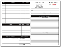 Painting Contractors Work Order Form Painting Contractors Contractors Business Proposal Template