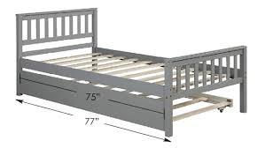 Atlantic furniture metro platform bed with trundle in walnut. Trundle Bed Size Dimensions Guide