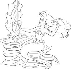 Ilustrasi disney ariel, ariel flounder belle putri duyung disney princess, ariel s, poster, karakter fiksi, film png. Gambar Mewarnai Putri Duyung Ariel Gambar Mewarnai Hd